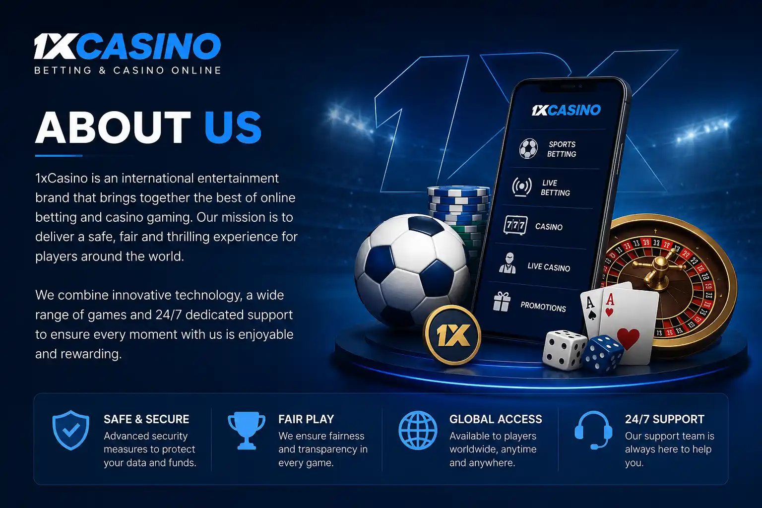 About 1xCasino Online Gaming Platform